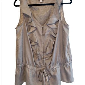 Loft Gray Blouse L